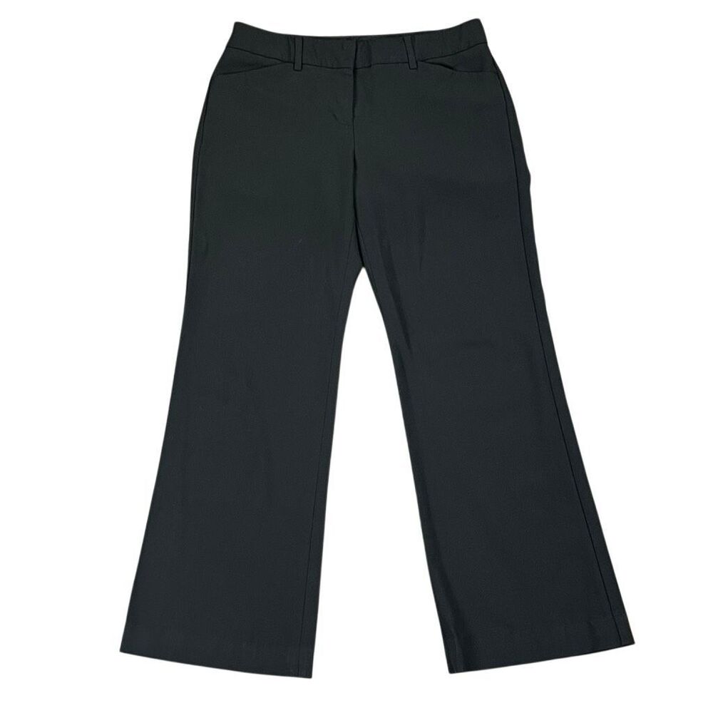 Express Black Editor Pants Mid Rise Bootcut Dress Trousers 4 Small